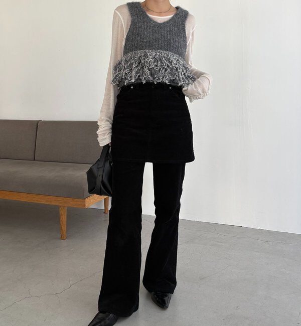  「チュールヤーンベスト」|ニット・セーター|