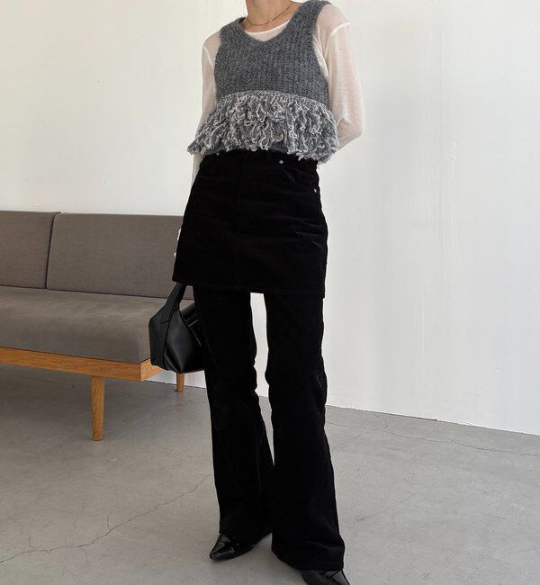  「チュールヤーンベスト」|ニット・セーター|