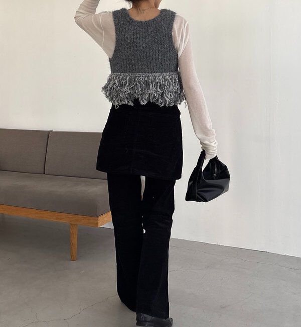  「チュールヤーンベスト」|ニット・セーター|