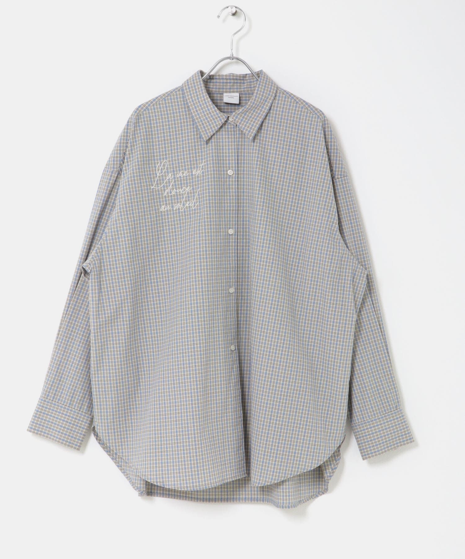 URBAN RESEARCH DOORS「刺繍チェックシャツ」|シャツ・ブラウス|