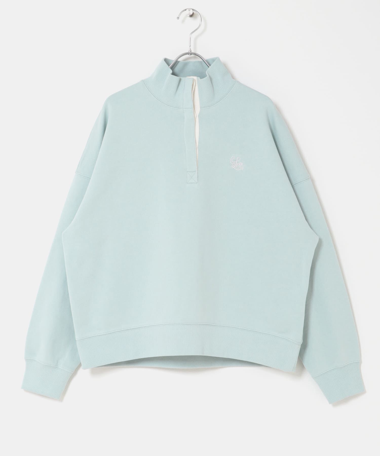 URBAN RESEARCH DOORS「刺繍スタンドカラースウェット」|スウェット・ジャージ|ライトブルー