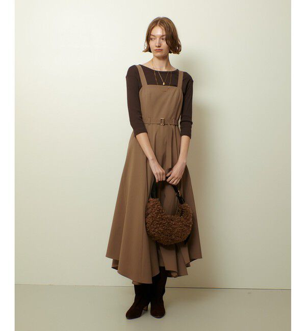 allureville「イレギュラーヘムジャンパースカート」|ワンピース|