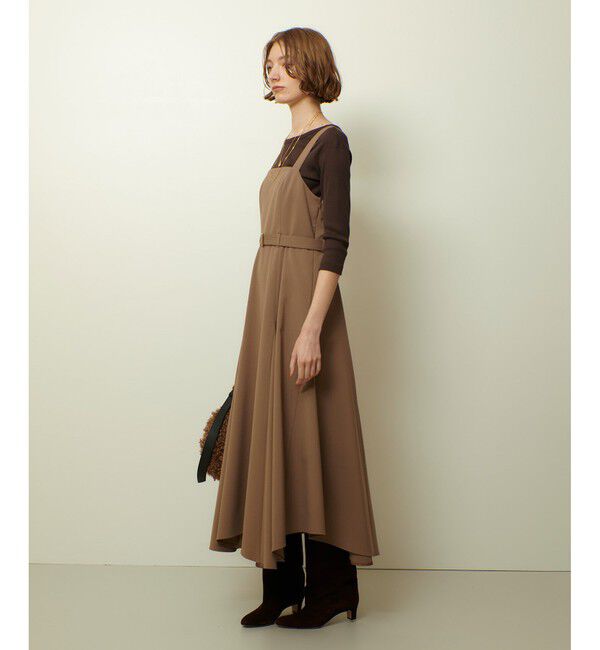 allureville「イレギュラーヘムジャンパースカート」|ワンピース|