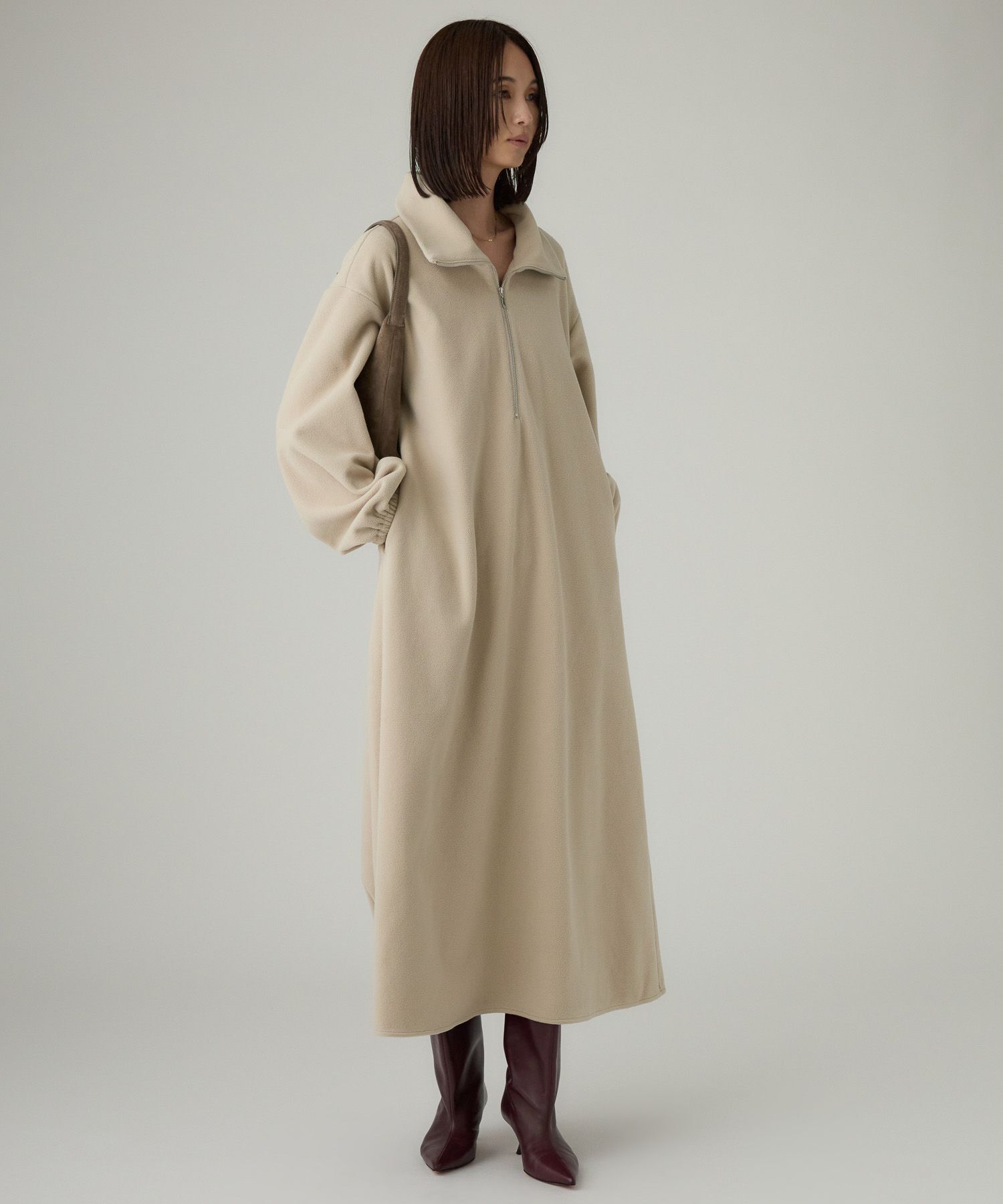 BABYLONE「フリースロングワンピース」|ワンピース|