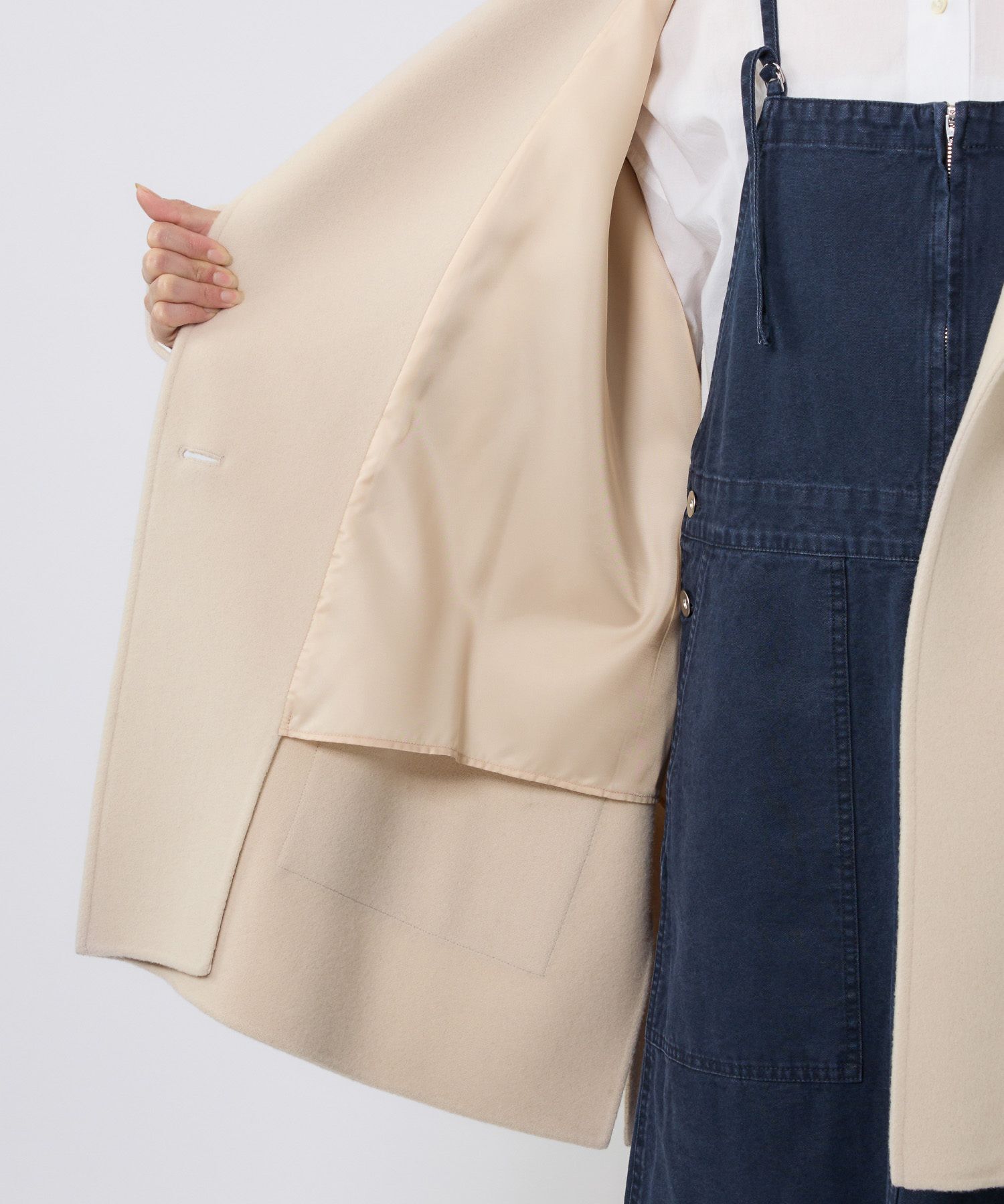 BABYLONE「ウールドルマンコート」|ステンカラーコート|