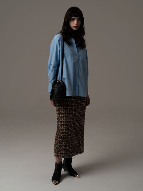 Te chichi「ビジューデザインシャツ《2025winter catalog item》」|シャツ・ブラウス|