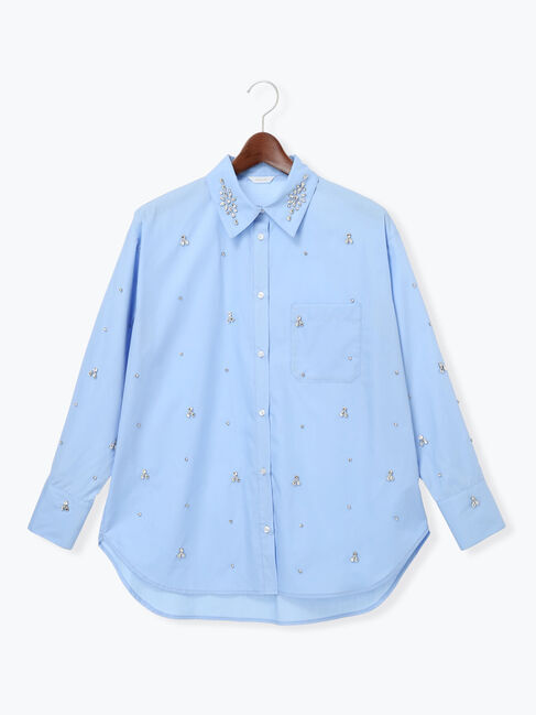 Te chichi「ビジューデザインシャツ《2025winter catalog item》」|シャツ・ブラウス|