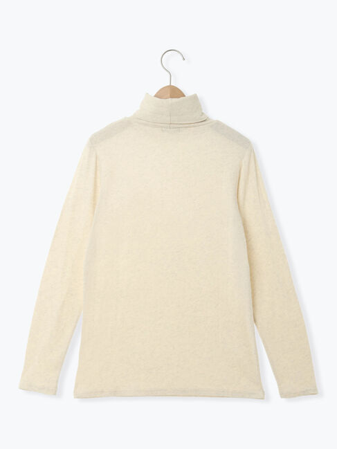 Samansa Mos2「【吸湿発熱】ベア天無地タートルネックインナー」|Tシャツ・カットソー|