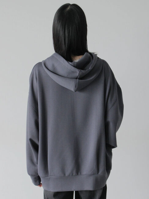 Samansa Mos2 blue「ダンボールジップパーカー」|Tシャツ・カットソー|