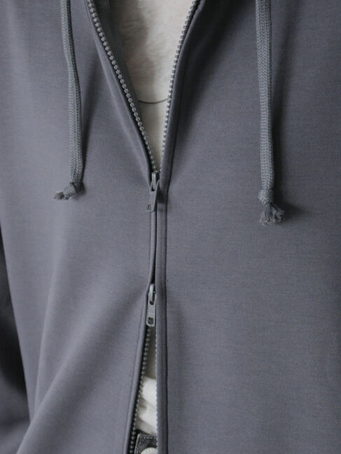 Samansa Mos2 blue「ダンボールジップパーカー」|Tシャツ・カットソー|