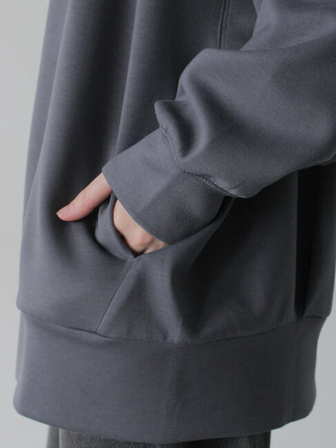 Samansa Mos2 blue「ダンボールジップパーカー」|Tシャツ・カットソー|