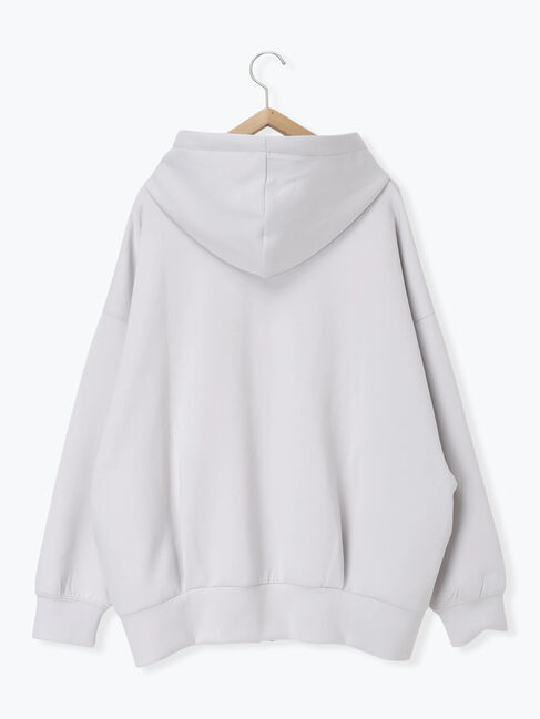 Samansa Mos2 blue「ダンボールジップパーカー」|Tシャツ・カットソー|