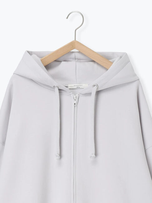 Samansa Mos2 blue「ダンボールジップパーカー」|Tシャツ・カットソー|