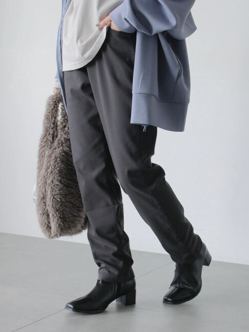 Samansa Mos2 blue「裏起毛ストレッチパンツ」|その他|