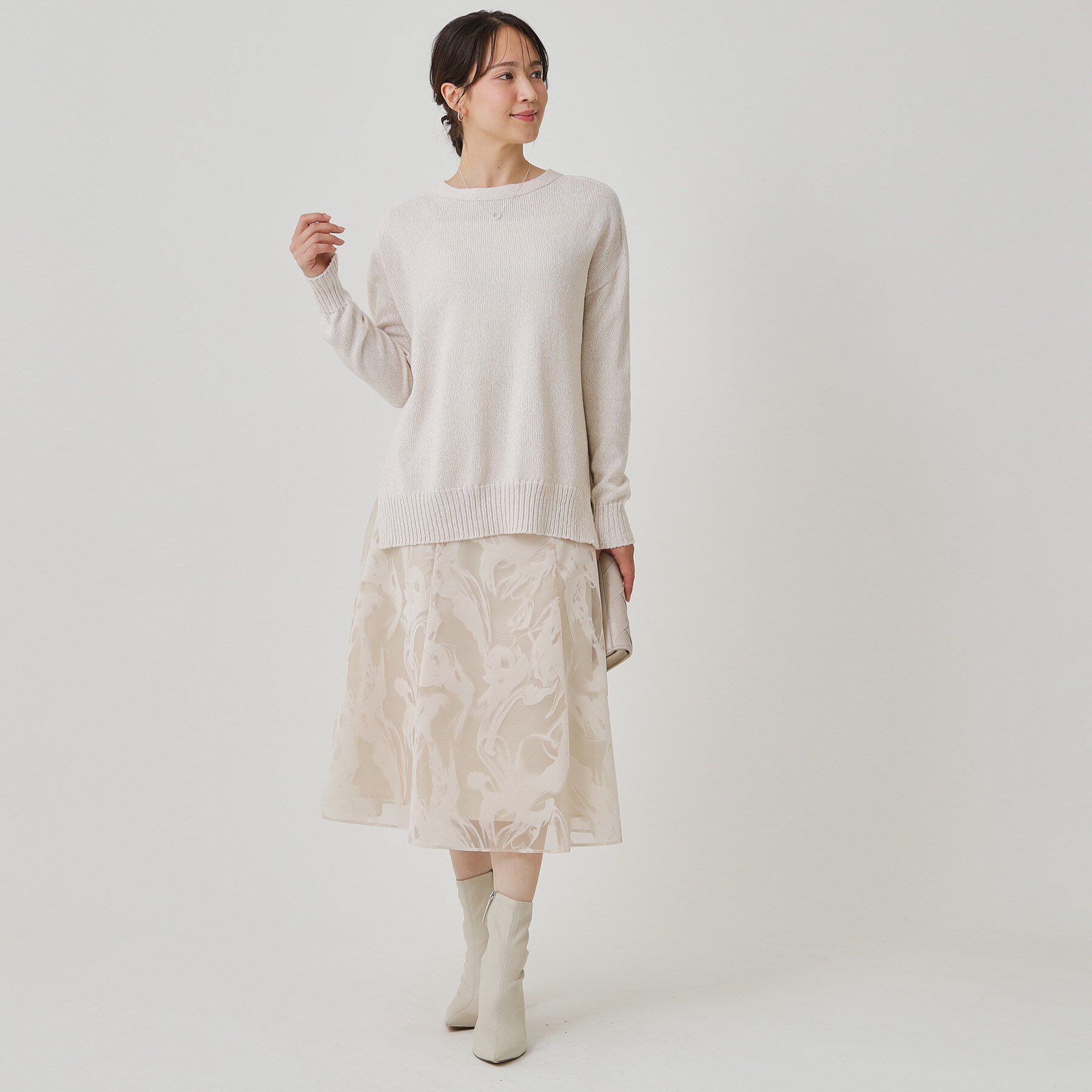 COUP DE CHANCE「【手洗い可／日本製】ヒップ丈ニットトップス」|ニット・セーター|