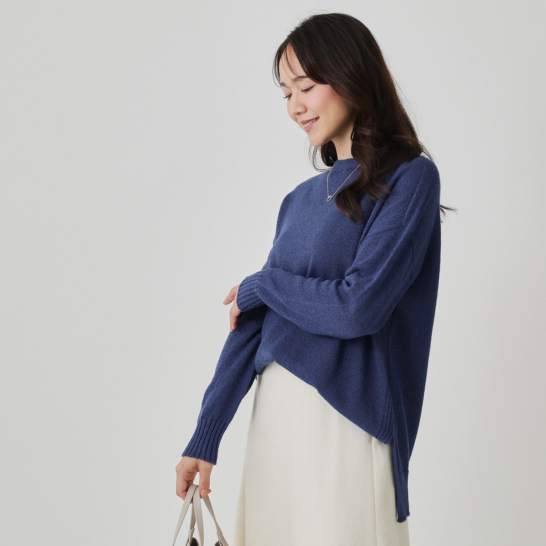 COUP DE CHANCE「【手洗い可／日本製】ヒップ丈ニットトップス」|ニット・セーター|