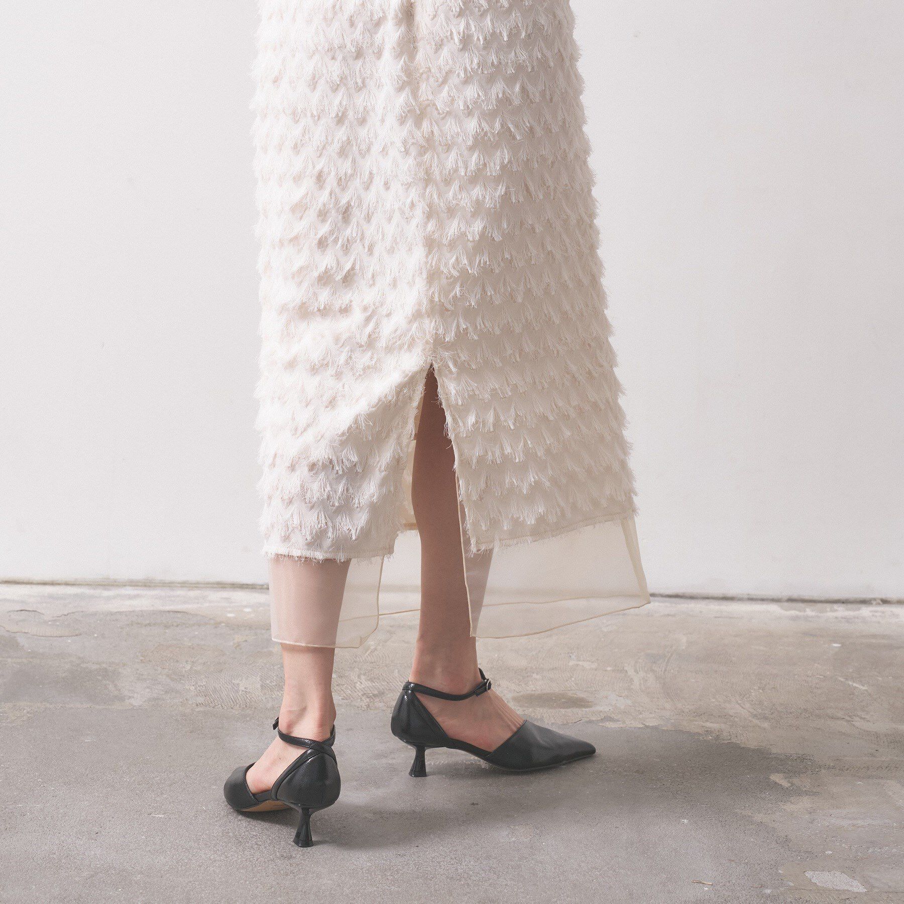 GALLEST「【オケージョン対応】フリンジタイトスカート」|スカート|