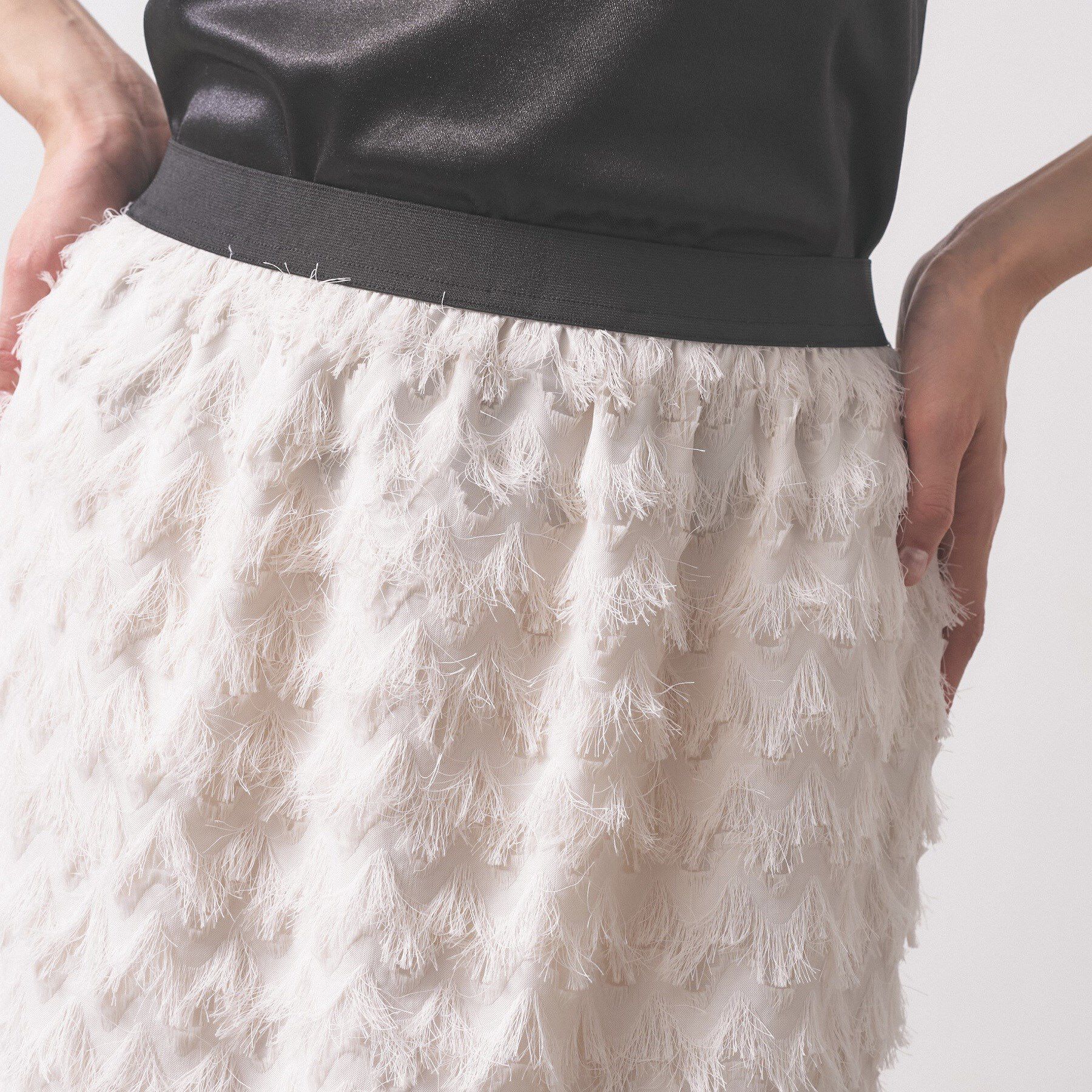 GALLEST「【オケージョン対応】フリンジタイトスカート」|スカート|