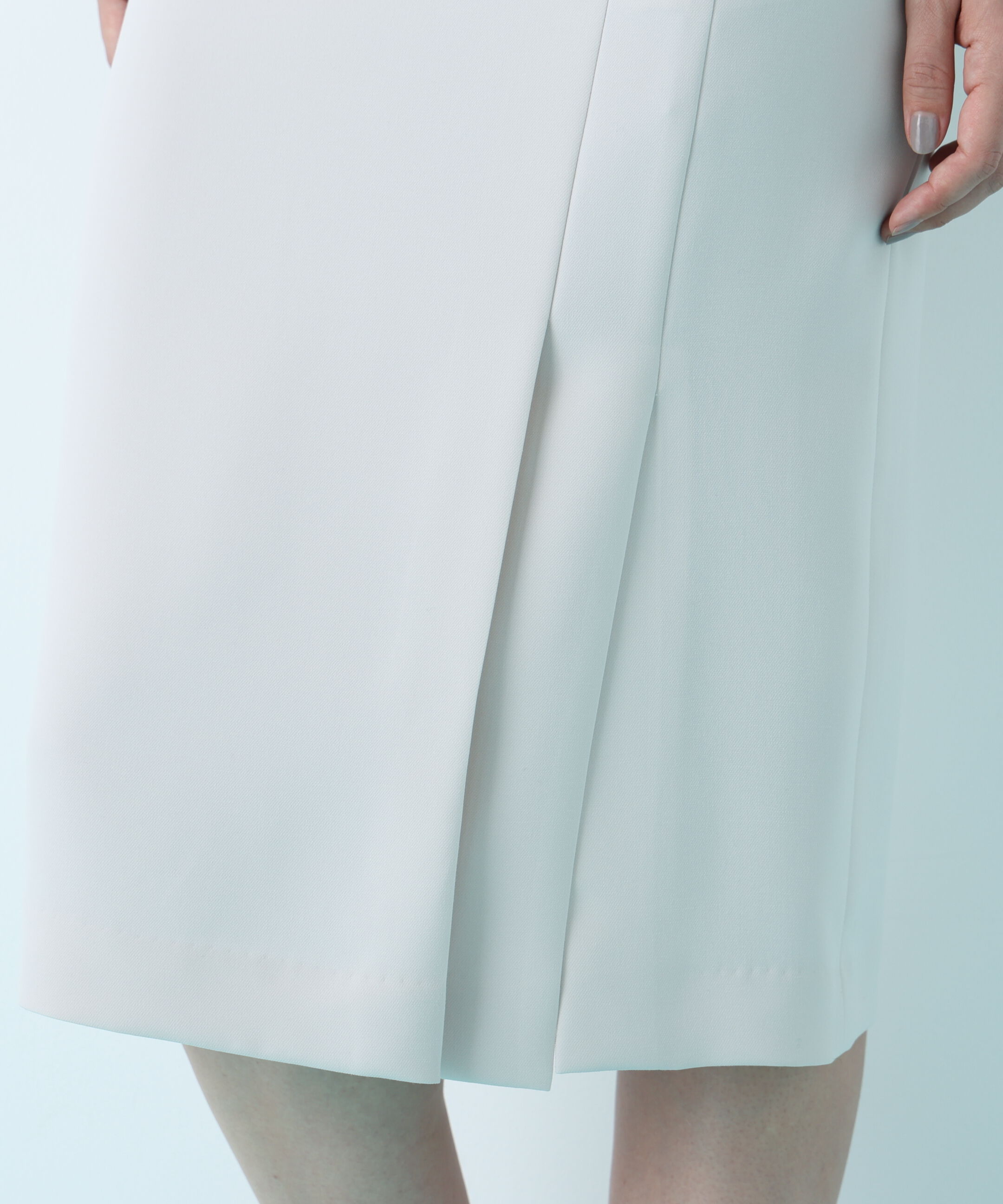  「アシンメトリックボタンラップスカート」|スカート|