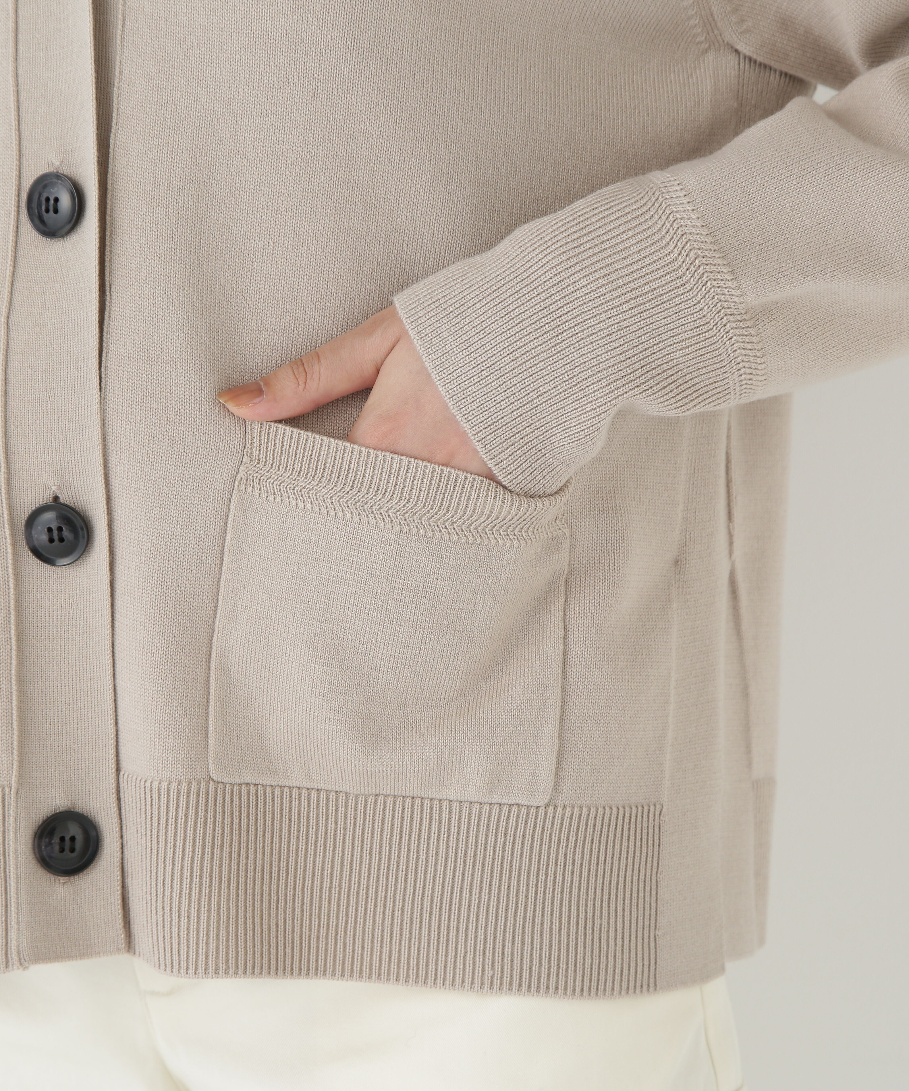  「◆ハイゲージプレーティングＶネックカーディガン」|ニット・セーター|