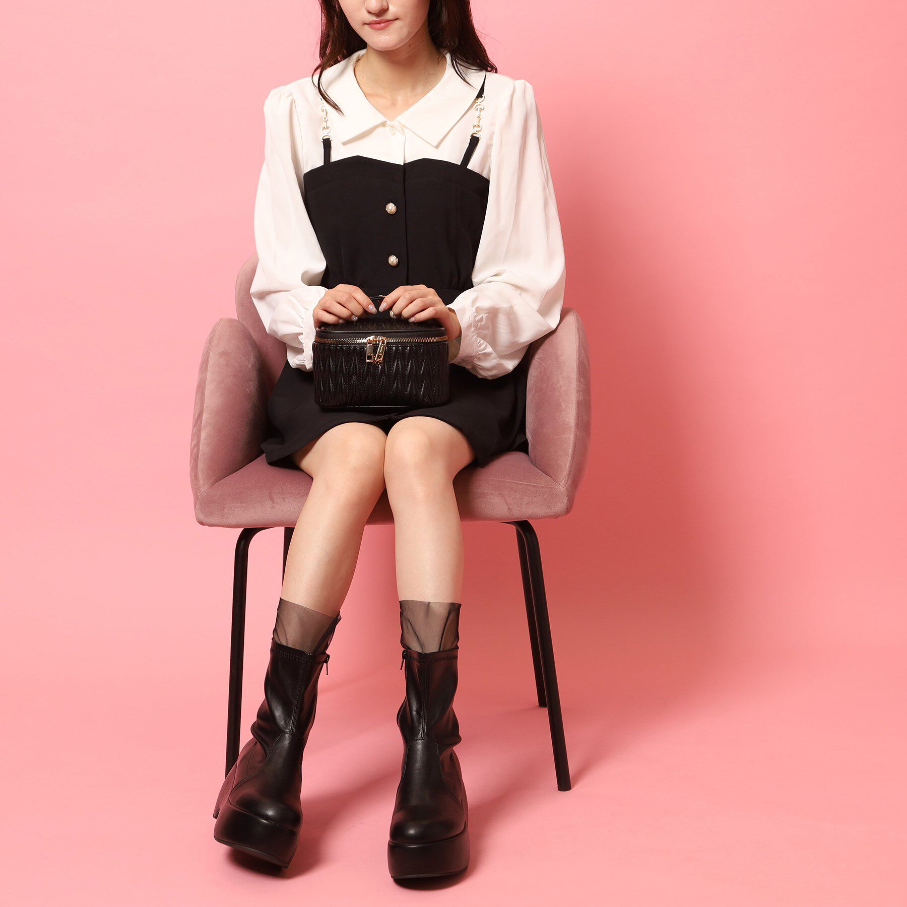 csT&P「厚底プレーンブーツ」|ショートブーツ|