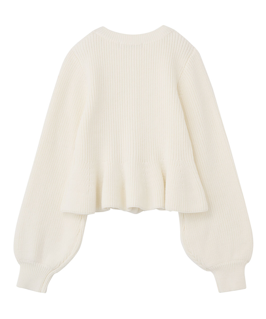 COCO DEAL「ペプラムボタンニット」|ニット・セーター|