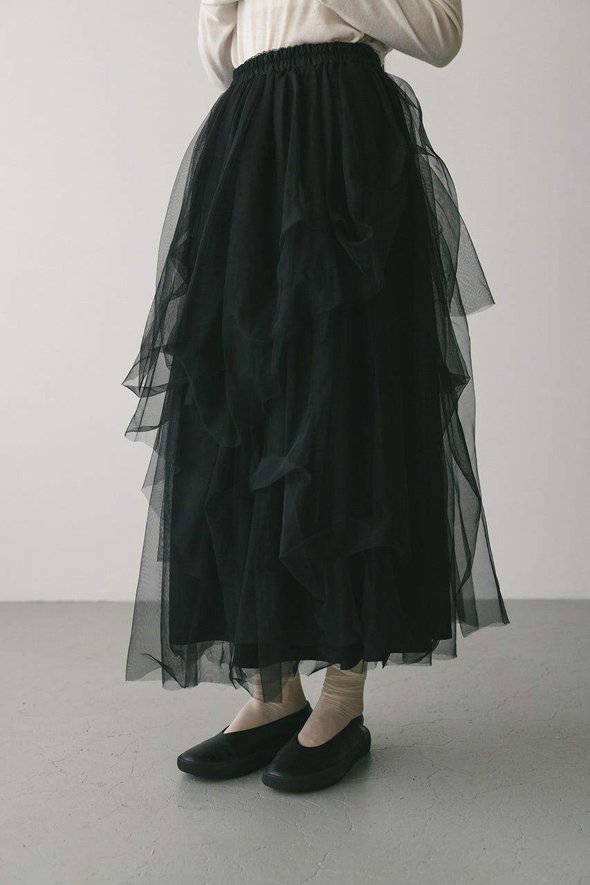 STYLEMIXER「ランダムティアードチュールスカート」|スカート|