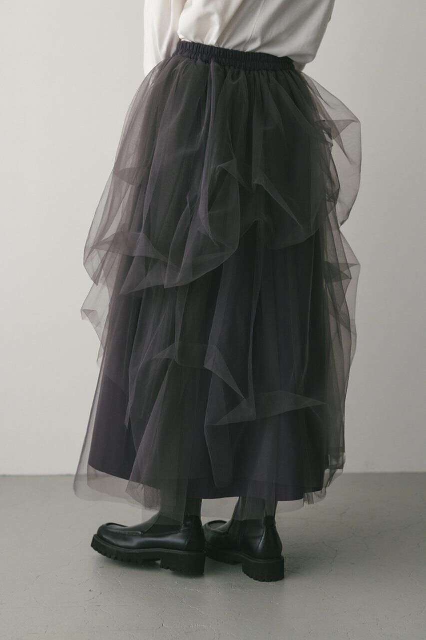 STYLEMIXER「ランダムティアードチュールスカート」|スカート|