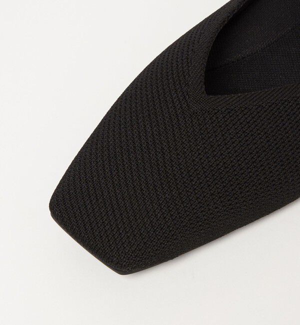 UNITED ARROWS green label relaxing「ウェルネス ニット スクエアVカット シューズ 撥水 ウォッシャブル」|ローファー|