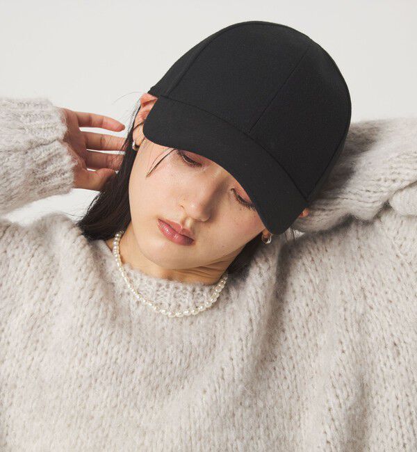 UNITED ARROWS green label relaxing「起毛ピーチ バイザー キャップ / 帽子 UVカット」|キャップ・キャスケット|