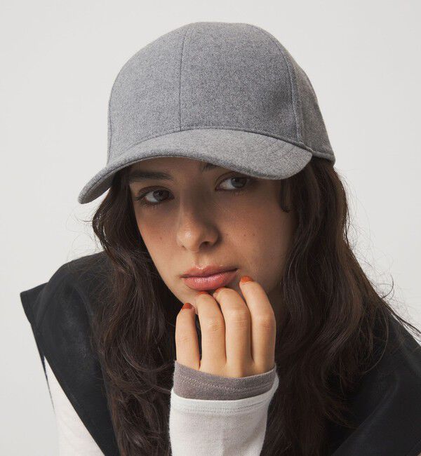UNITED ARROWS green label relaxing「起毛ピーチ バイザー キャップ / 帽子 UVカット」|キャップ・キャスケット|LT.GRAY