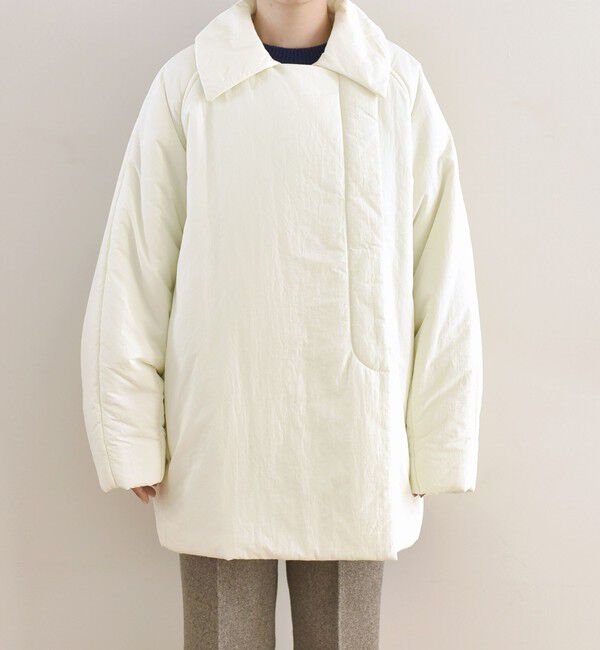 quaranciel「quaranciel: 中綿 テーラード ミドル ジャケット コート」|ダウン|
