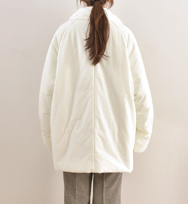 quaranciel「quaranciel: 中綿 テーラード ミドル ジャケット コート」|ダウン|