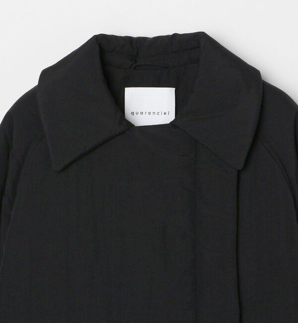 quaranciel「quaranciel: 中綿 テーラード ミドル ジャケット コート」|ダウン|