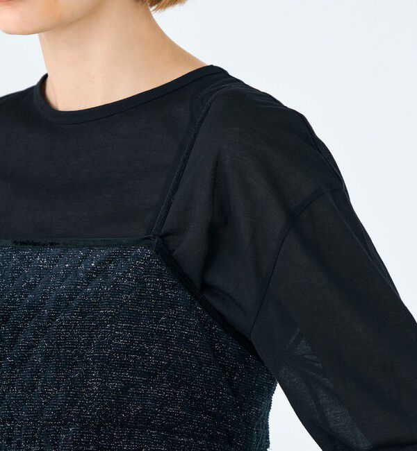 Ballsey「キルティングベロア コクーンキャミソールワンピース」|ワンピース|