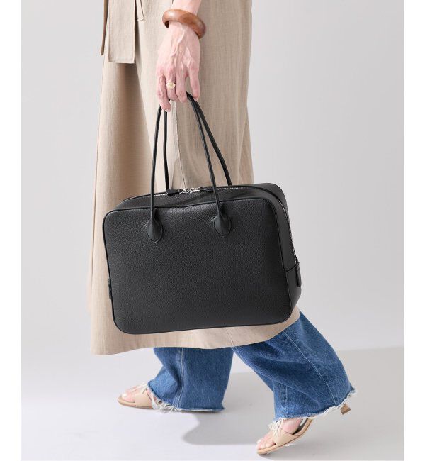 VERMEIL par iena「MAISON CANAU（メゾン カナウ） ボックスボストン Lハンドル 別注シュリンク」|ボストンバッグ|