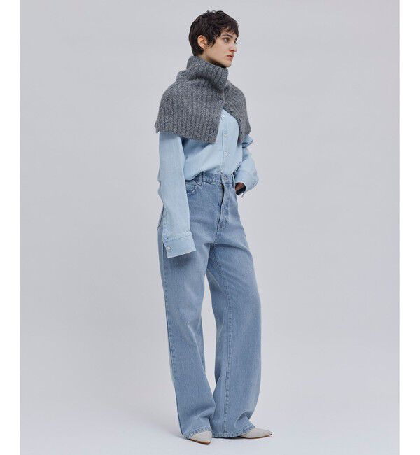 BEIGE,「GLAIEULS / アルパカ混インターシャスヌード」|マフラー|