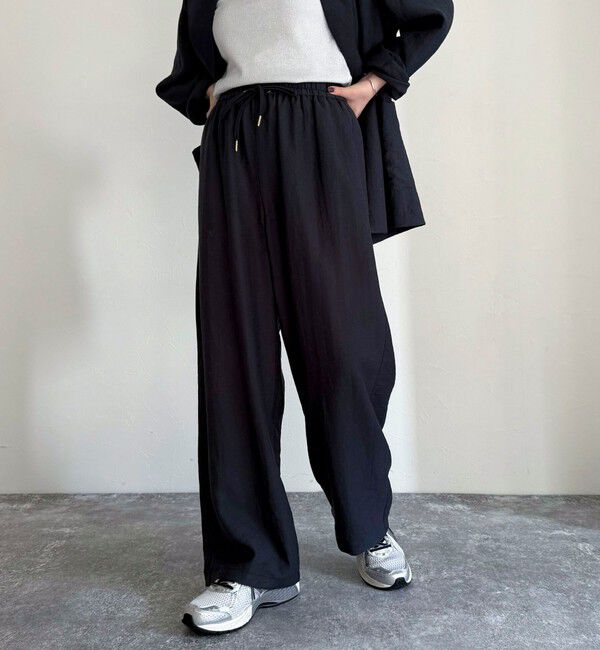 fredy emue「《セットアップ対応》リネン混スラブツイルイージーパンツ」|チノ|
