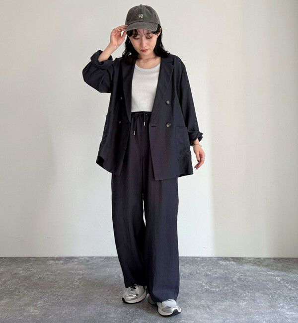 fredy emue「《セットアップ対応》リネン混スラブツイルイージーパンツ」|チノ|