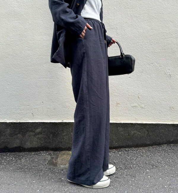 fredy emue「《セットアップ対応》リネン混スラブツイルイージーパンツ」|チノ|