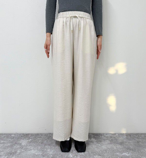 fredy emue「《セットアップ対応》リネン混スラブツイルイージーパンツ」|チノ|