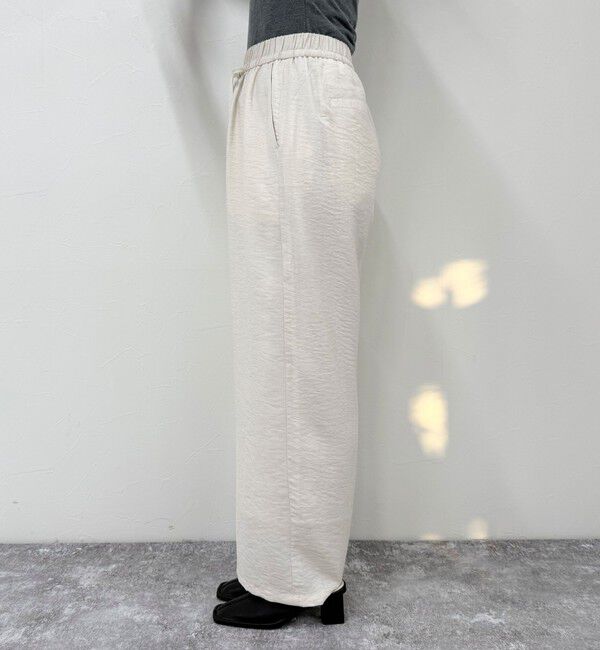 fredy emue「《セットアップ対応》リネン混スラブツイルイージーパンツ」|チノ|