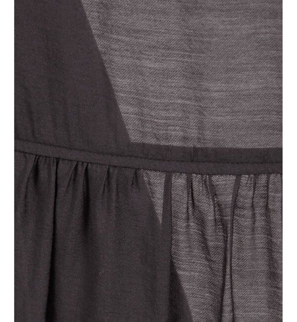 SALON adam et rope'「【WEB限定】シアーエアリージャケットライクブラウス［洗える］」|シャツ・ブラウス|