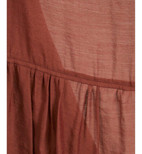 SALON adam et rope'「【WEB限定】シアーエアリージャケットライクブラウス［洗える］」|シャツ・ブラウス|