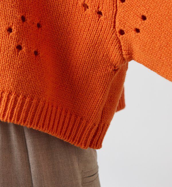  「透かし編みCニット」|ニット・セーター|