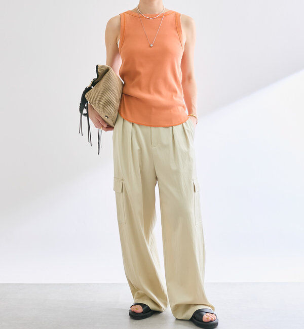  「【2way仕様】テレコ2WAYタンク」|キャミソール|