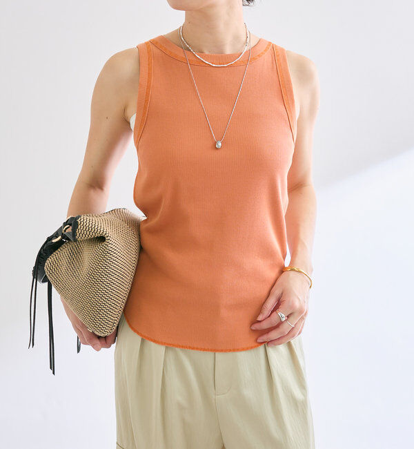  「【2way仕様】テレコ2WAYタンク」|キャミソール|