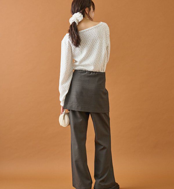  「小花ヘンリーロンT」|シャツ・ブラウス|