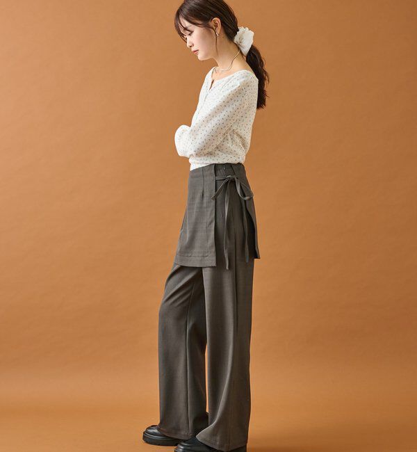  「小花ヘンリーロンT」|シャツ・ブラウス|