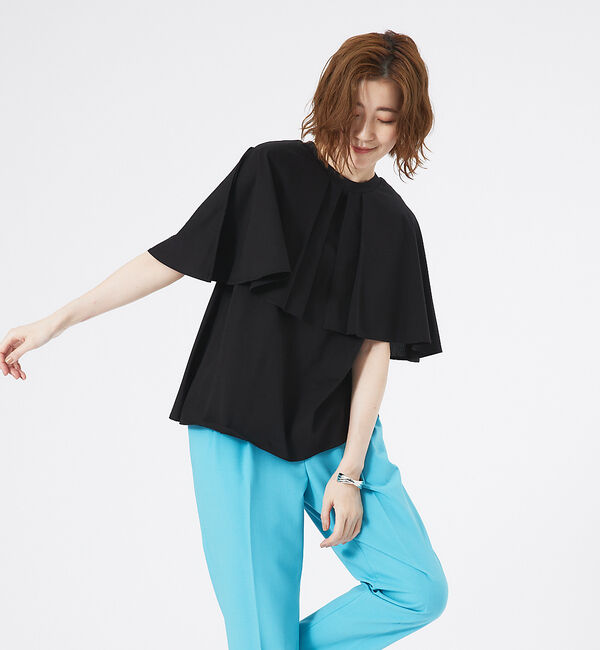 abahouse mavie「シルケットマルチWAYケーププルオーバー」|Tシャツ・カットソー|